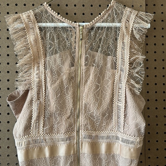 Trish Scully mauve lace dress size 8 - Picture 4 of 6